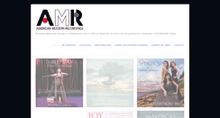 Desktop Screenshot of americanmodernrecordings.com